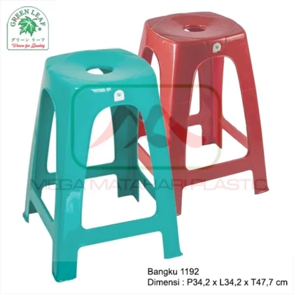 Bangku kursi baso segi 1192 Green Leaf