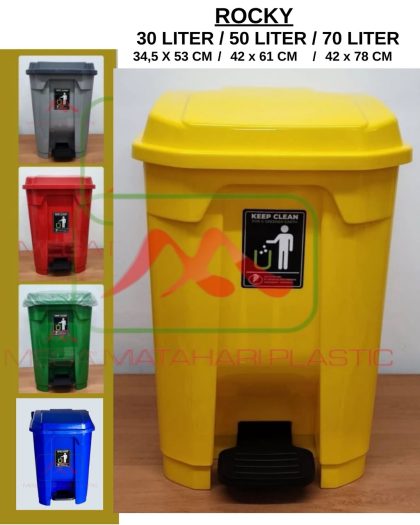 Tempat Sampah Pedal 30 Liter / 50 Liter / 70 Liter Rocky