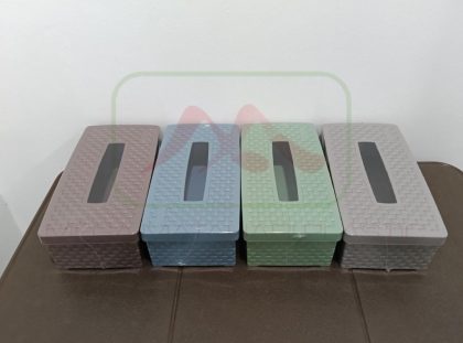 Tempat tissue segi motif anyaman rotan TR12 Lion Star