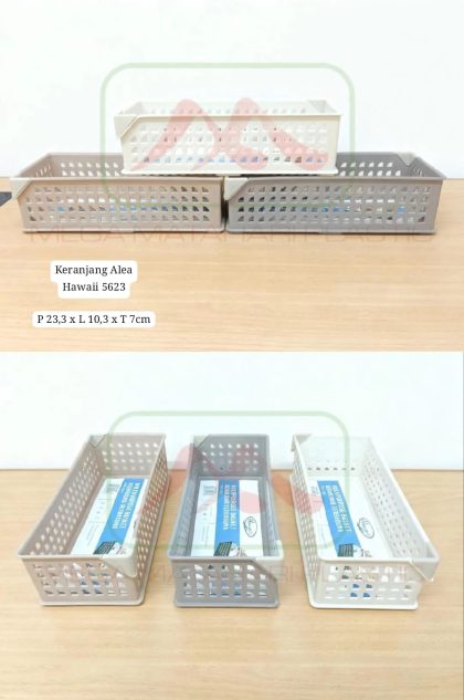 Keranjang segi serbaguna 5623 Alea Hawaii (P24,3 x L10,3 x T7 CM)