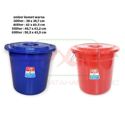 Ember gagang samping warna 30liter / 40liter / 50liter / 60 liter Komet Star