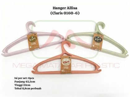 Gantungan baju 0160 Claris (set isi 6pcs)