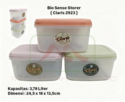 Sealware segi / Kotak makan segi 3,78liter 2923 Bio Sense Claris (tahan di freezer)