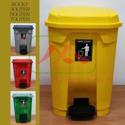 Tempat sampah injak segi 30liter / 50liter / 70liter